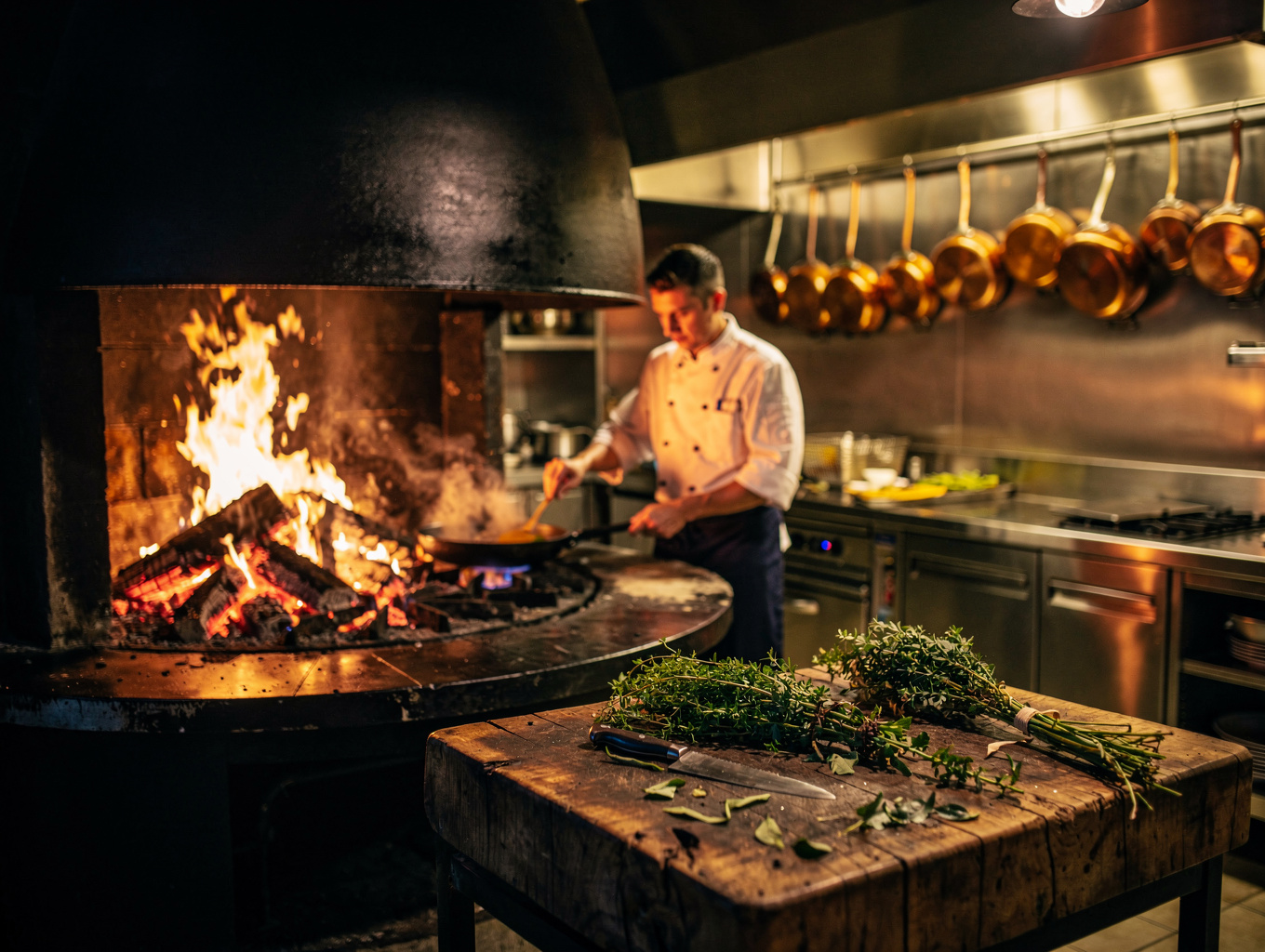 Open Hearth Pan Searing