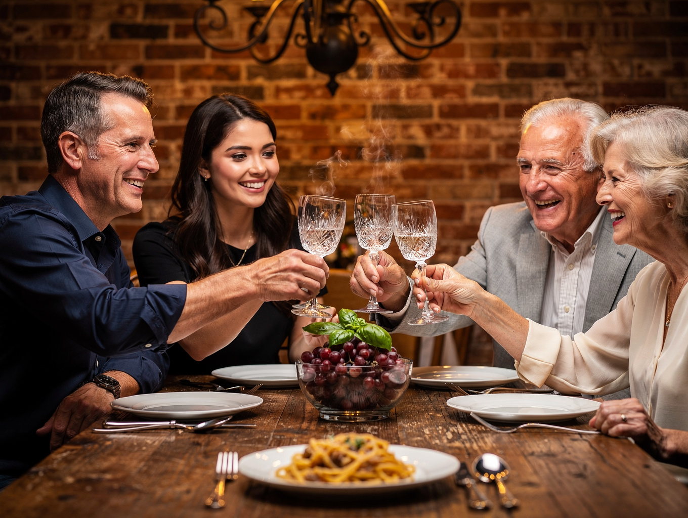 Convivial Evening Toast